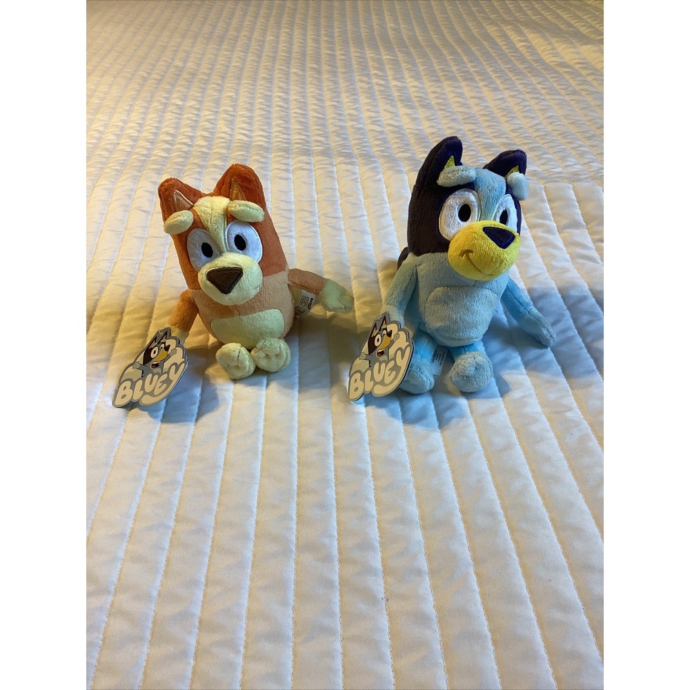 NWT Bluey & Bingo Cattle dog blue & red heeler puppy plush soft toy 8in